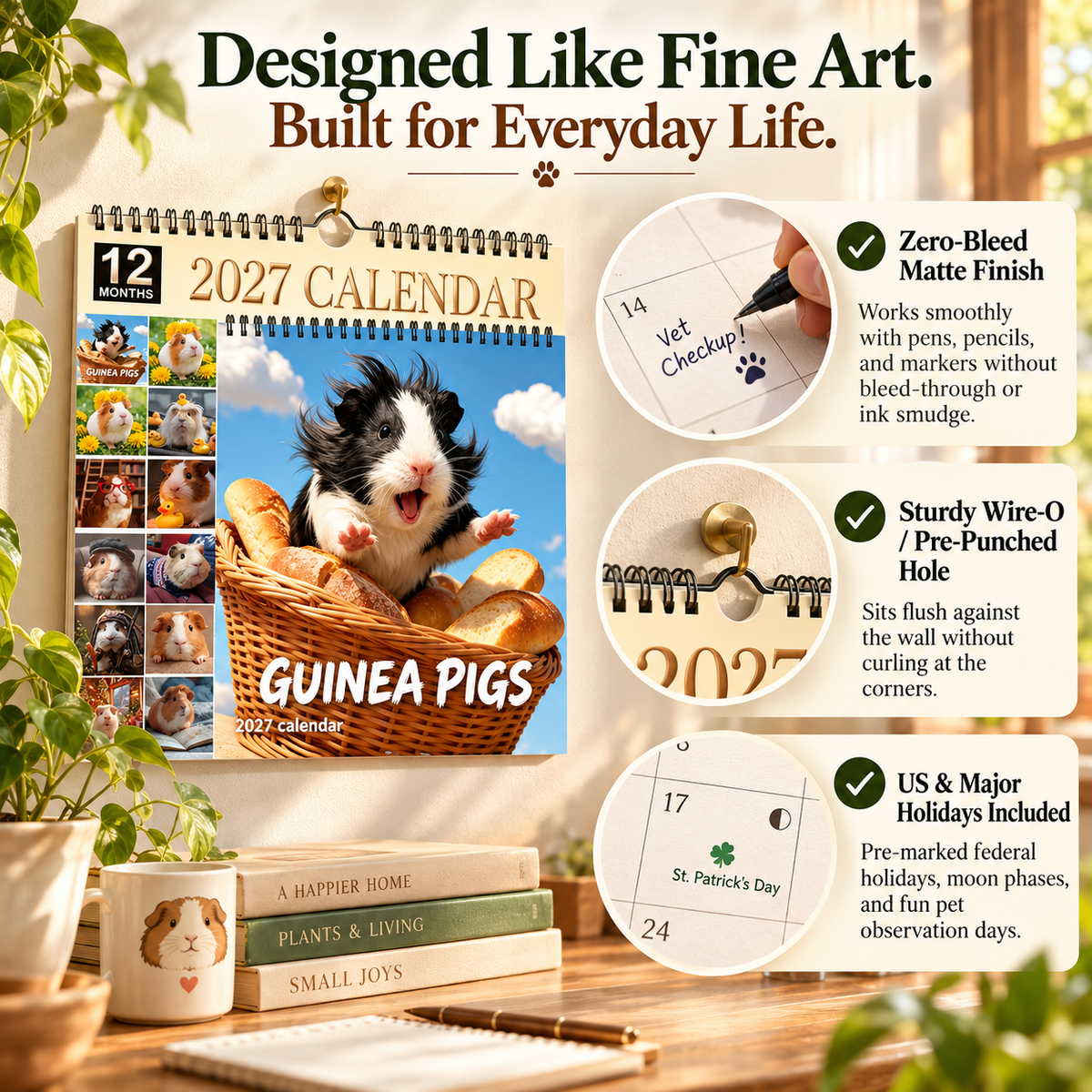 🐹 2027 Guinea Pig Calendar