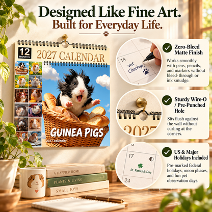 🐹 2027 Guinea Pig Calendar