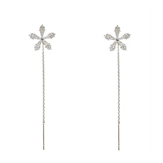 🎄Shiny Diamond Flower Earrings🌸
