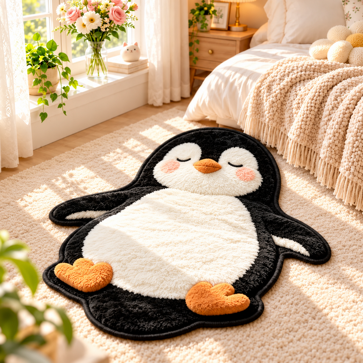 Chubby Tabby Cat Shaped Rug 🐱🤎