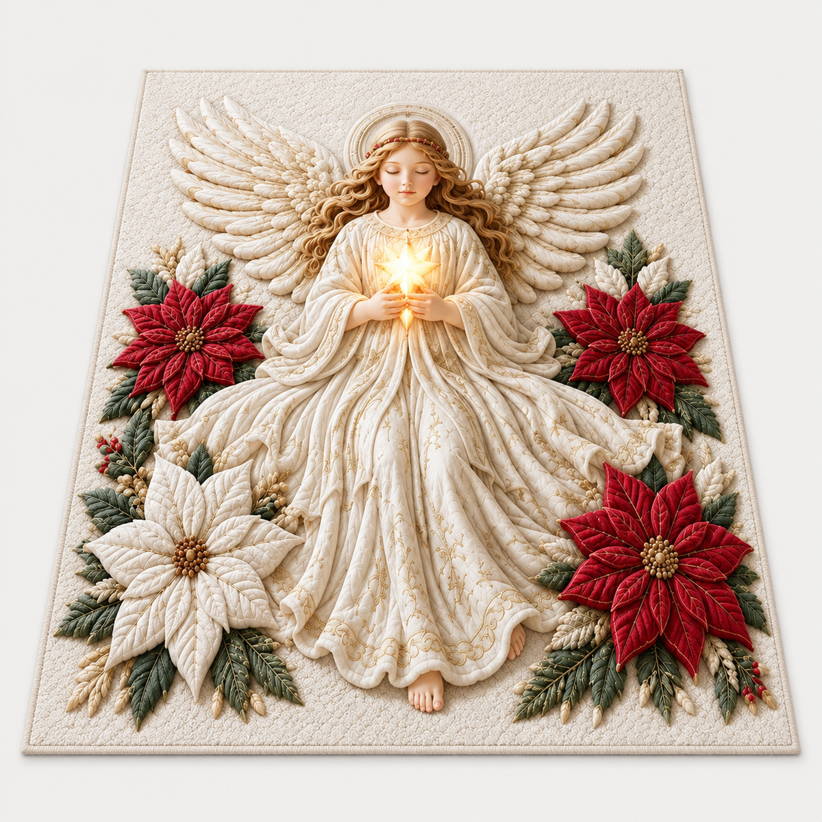 🎄 Christmas Holiday Optical Illusion Rug, Festive Winter Non-Slip Carpet for Living Room Decor ❄️