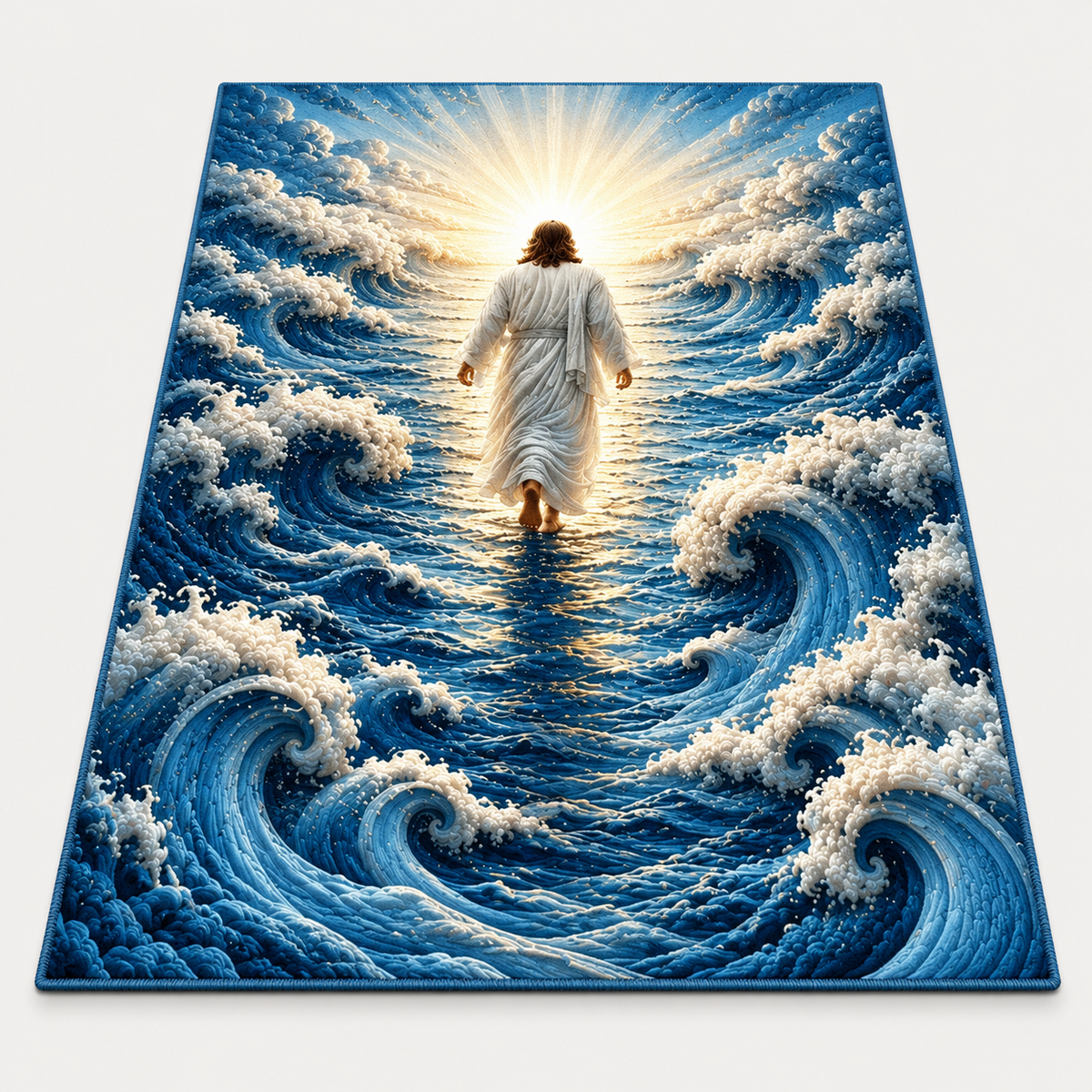 🎄 Christmas Holiday Optical Illusion Rug, Festive Winter Non-Slip Carpet for Living Room Decor ❄️