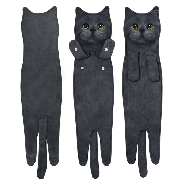 🎁 Early Christmas Sale 🎅 Funny Cat Hand Towels